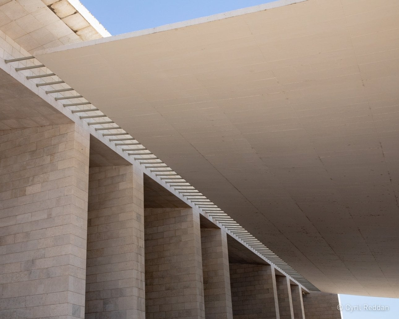 Structural photograph of the exterior of the Portugal Pavilion