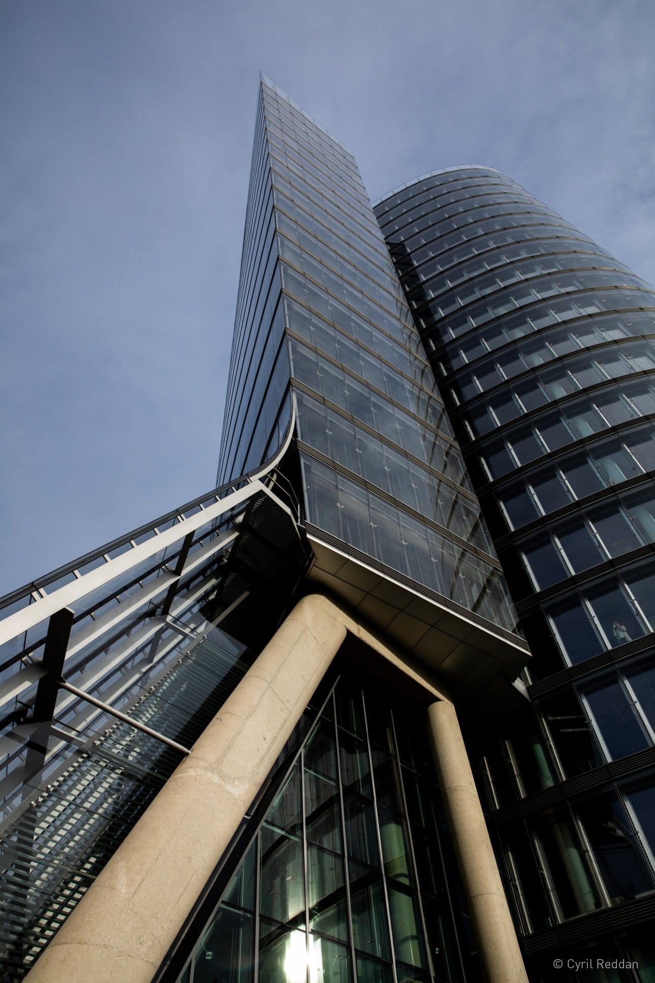 Soaring view of the Uniqa Tower by HNP Architects